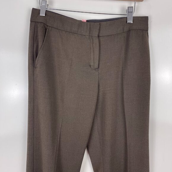 BCBGMaxazria Women's Carla Dress Pants Classic Brown Wool Size 4 Minimalist - Picture 2 of 8